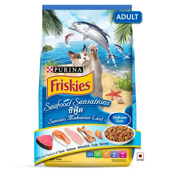 Purina Friskies Seafood Sensations Tuna Salmon Whitefish Adult Cat Food