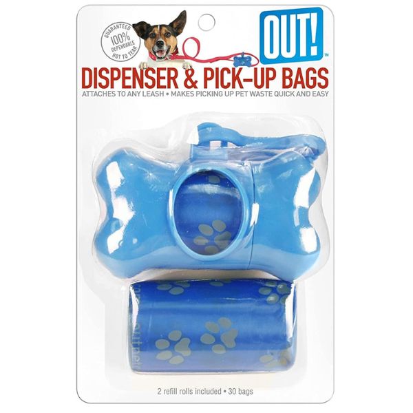 OUT! Bone Dispenser & Waste Pick-Up Bags - Convenient Solution for Pet Waste Management